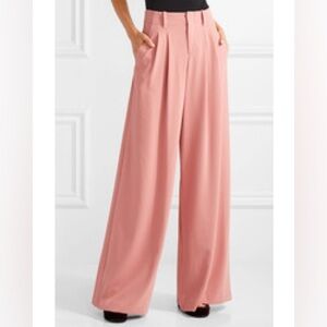 NWT Alice and Olivia Eloise pleated pant in rose
